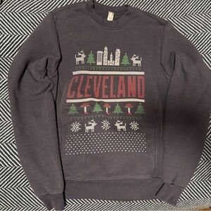American Apparel Cleveland Christmas Sweatshirt (navy)